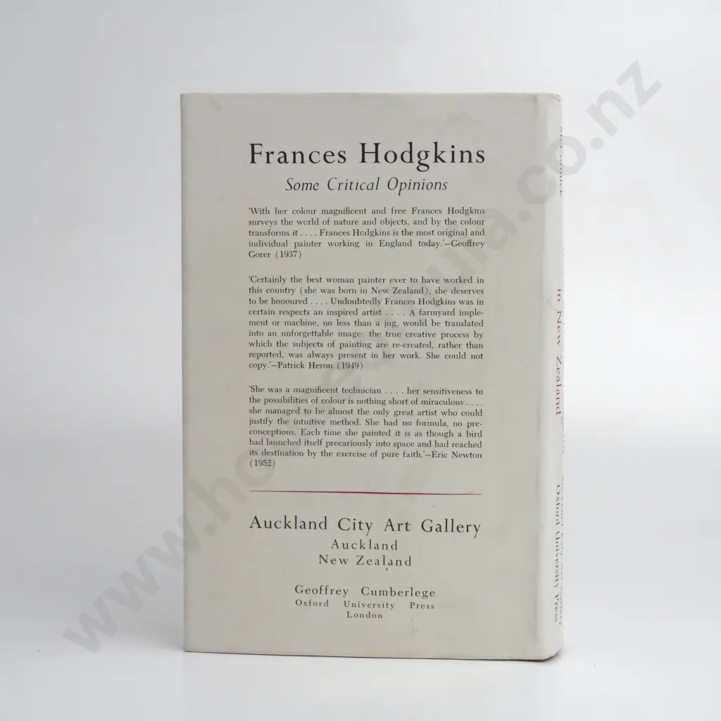 E H McCormick; Frances Hodgkins in New Zealand Image 1++