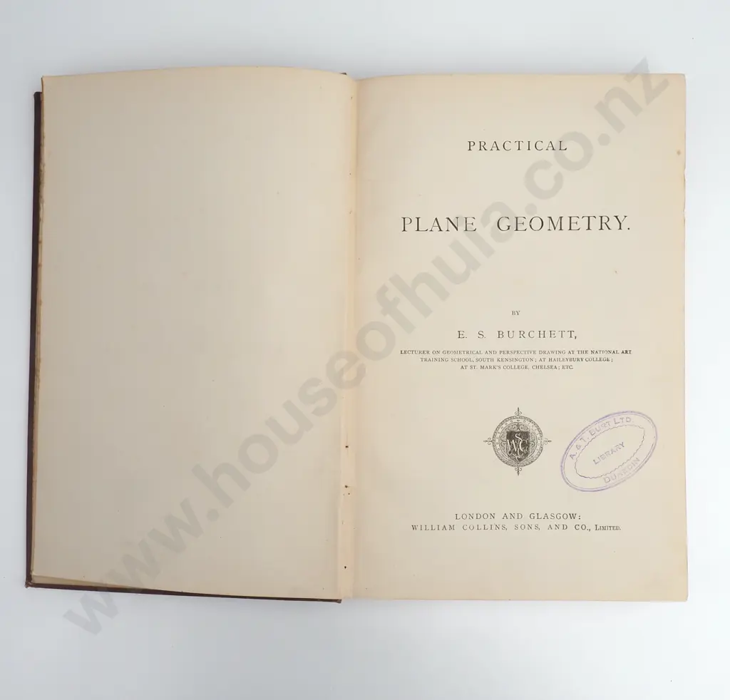 Burchett E S, 'Practical Plane Geometry', Publisher William Collin,Sons & Co 1875-76 Image 1++