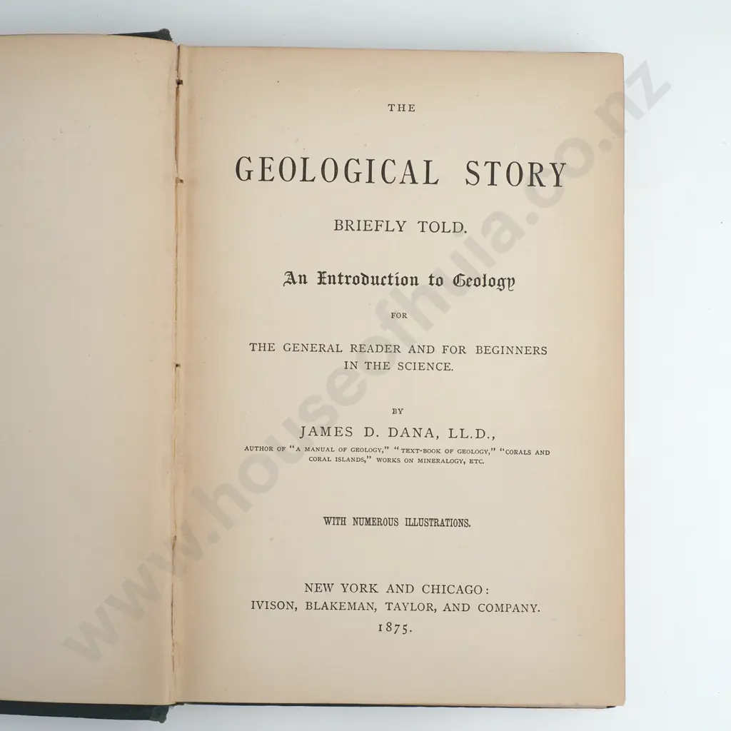 Dana James D;  C A CottonThe Geological Story 1875; Geomorphology of New Zealand1958 Image 1++