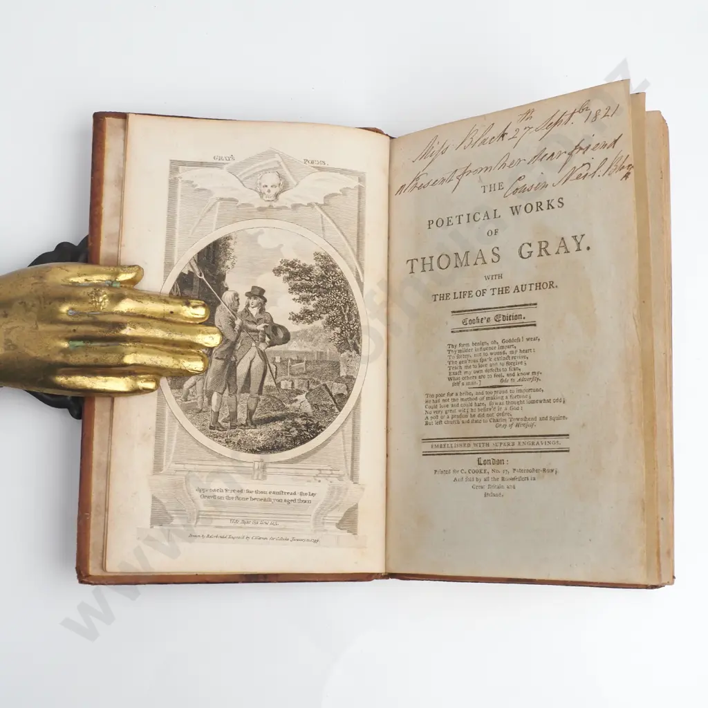 Gray Thomas - The Poetical Works of Thomas Gray,  Ireland, C Cooke Image 1++