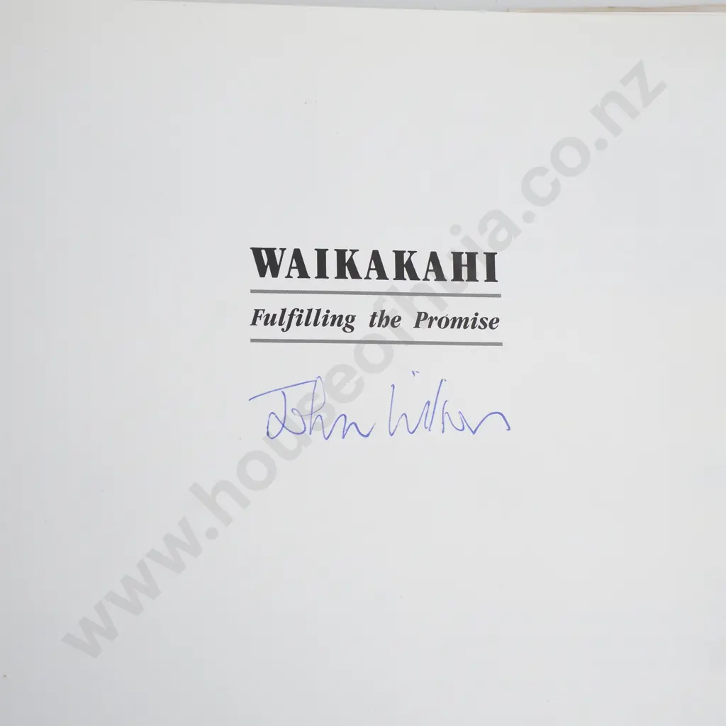 Wilson John, 'Waikakahi Fulfilling the Promise,Publisher Waikakahi Centennial Committee, Jan 1st 1999 Image 1++