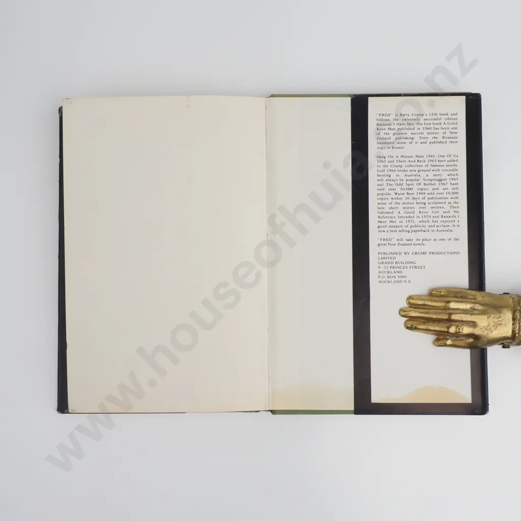 Crump Barry ,' Fred', Publisher Crump Productions Ltd, Auckland 1972 Image 1++