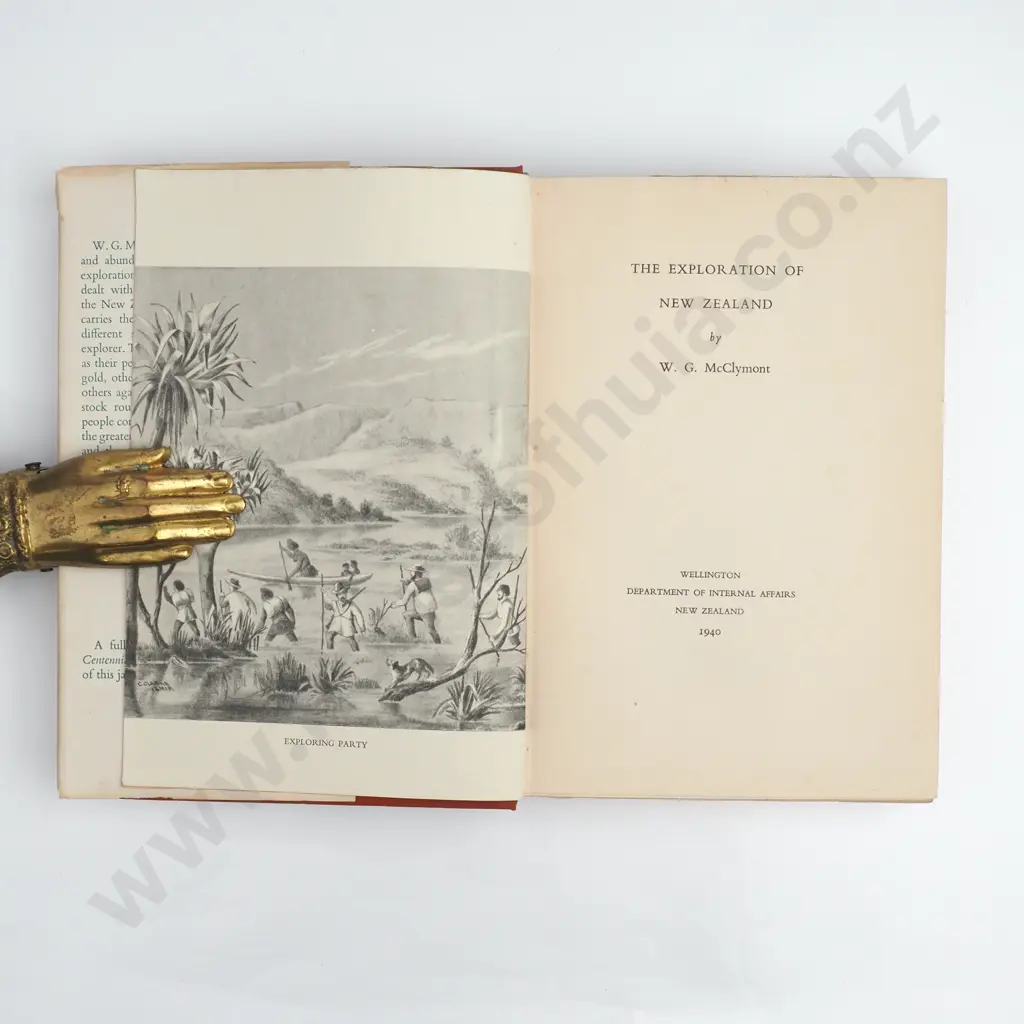 W.G. McClymont - 'The Exploration of New Zealand'. Image 1++