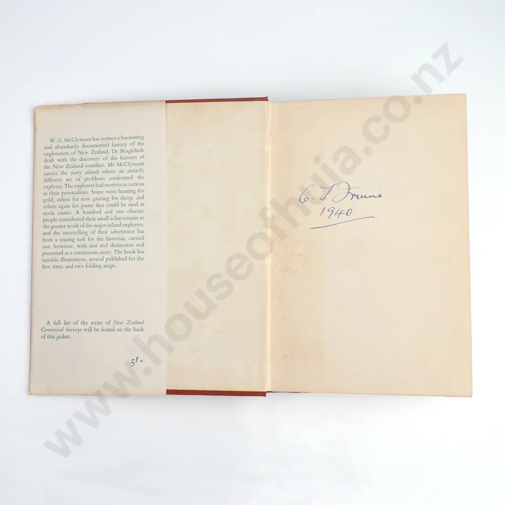 W.G. McClymont - 'The Exploration of New Zealand'. Image 1++
