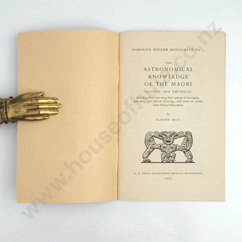 Elsdon Best - 'The Astronomical Knowledge of the Maori'. Image 1++