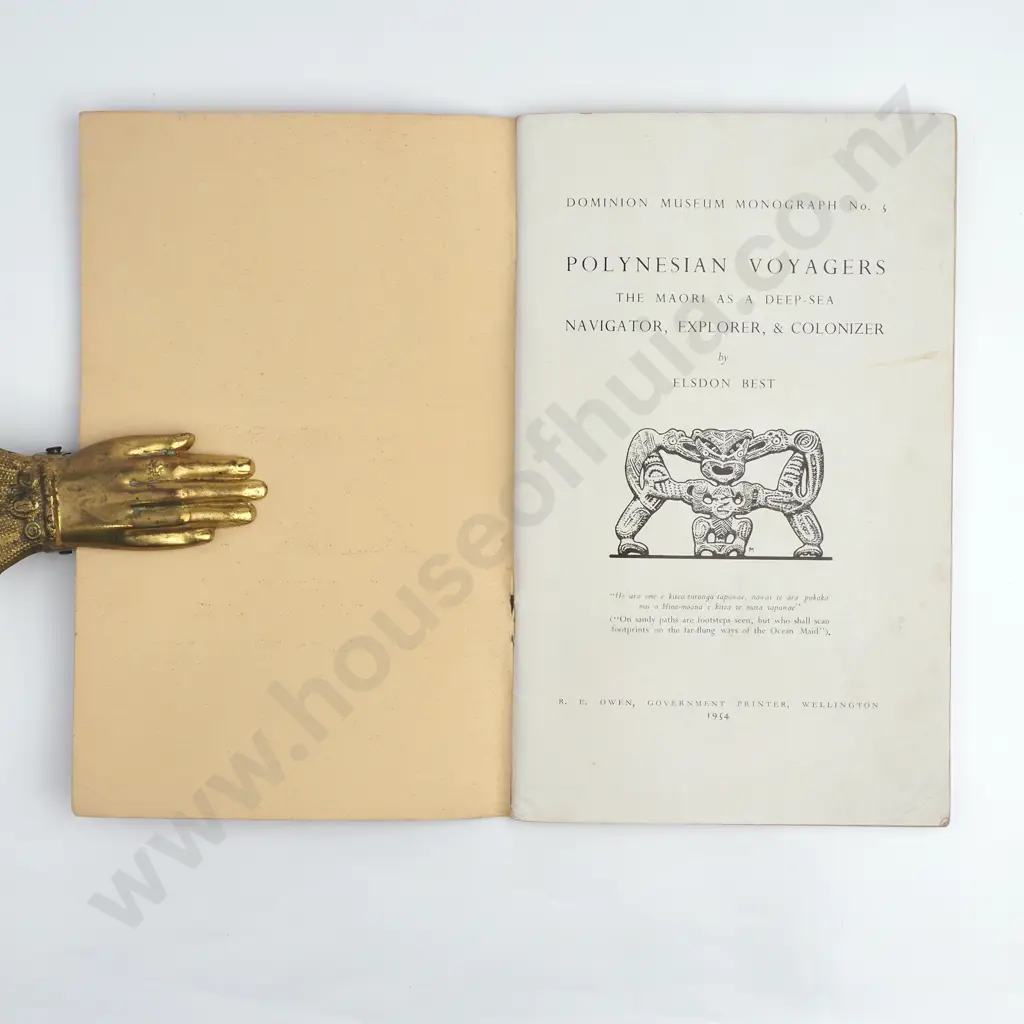 Elston Best - 'Polynesian Voyages, The Maori as a deep-sea Navigator, Explorer, & Colonizer' Image 1++