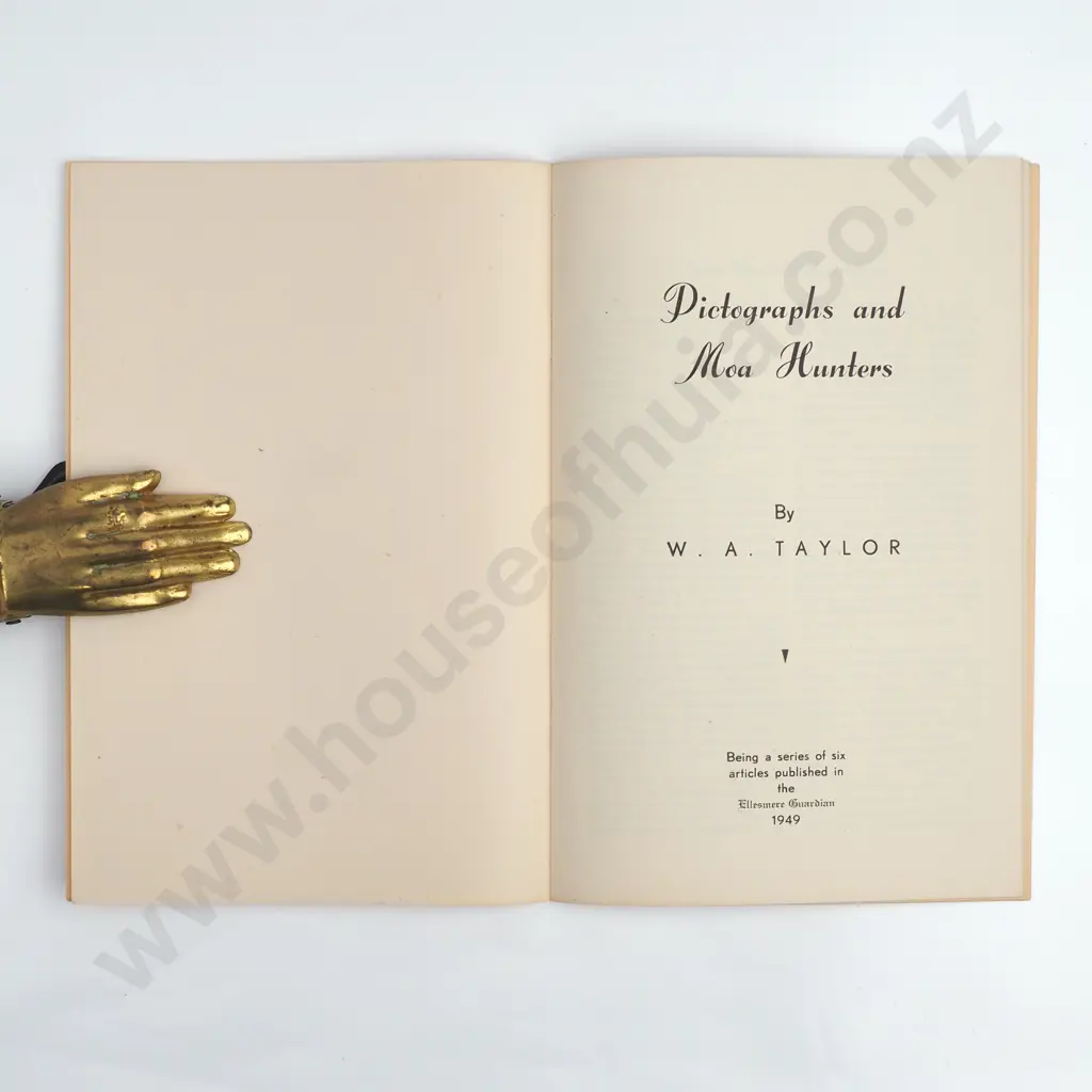 W.A. Taylor - 'Pictographs and Moa Hunters' Image 1++