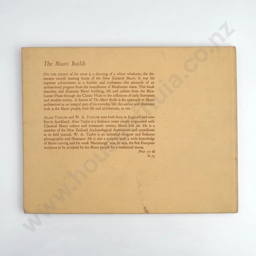 Alan Taylor, W.A.Taylor - 'The Maori Builds' Image 1++
