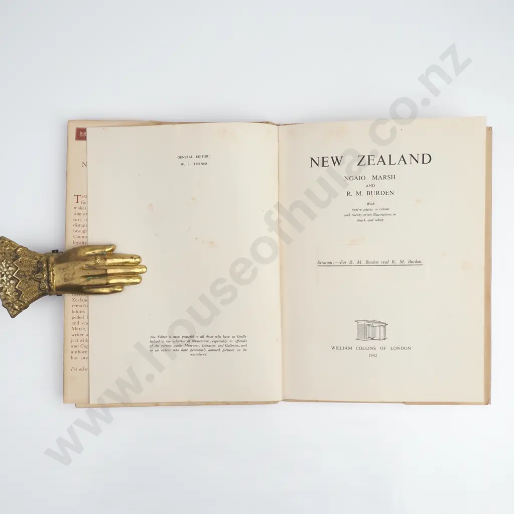 Ngaio Marsh - 'New Zealand' William Collins (1942) Image 1++