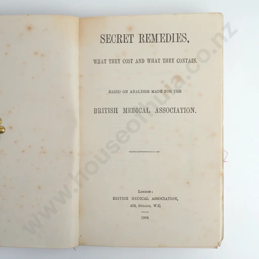Secret Remedies: What they Cost and What They Contain Image 1++