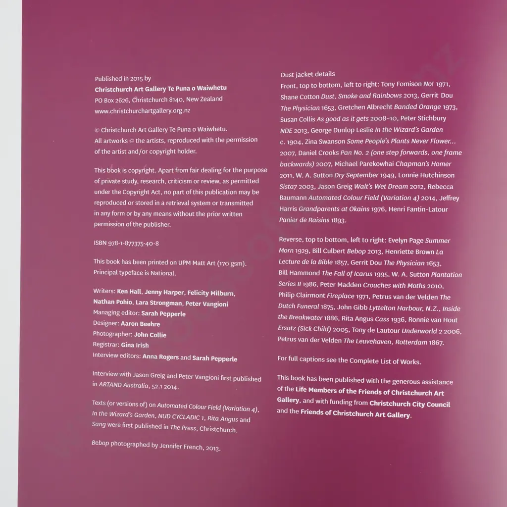 101 Works of Art ( Christchurch Art Gallery Te Puna o Waiwhetu) Image 1++