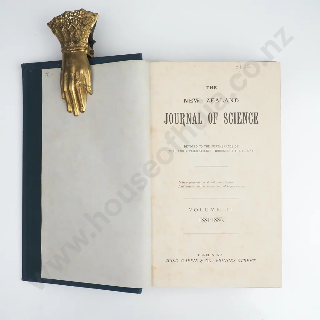 NZ Journal of Science Vol I ( 1882 - 83) & Vol II ( 1884 - 85) Image 1++