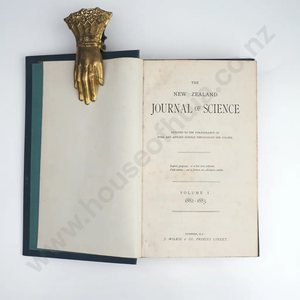 NZ Journal of Science Vol I ( 1882 - 83) & Vol II ( 1884 - 85) Image 1++