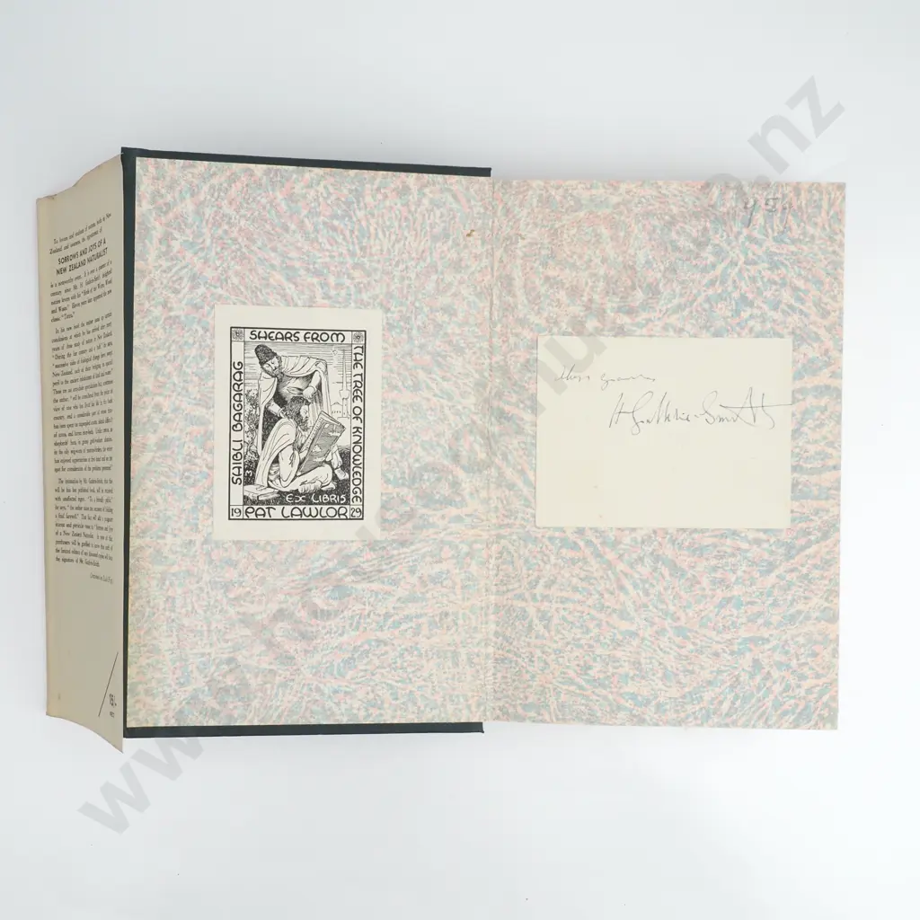 Guthrie Smith, Sorrows &  Joys of a New Zealand Naturalist, Signed by Author Image 1++