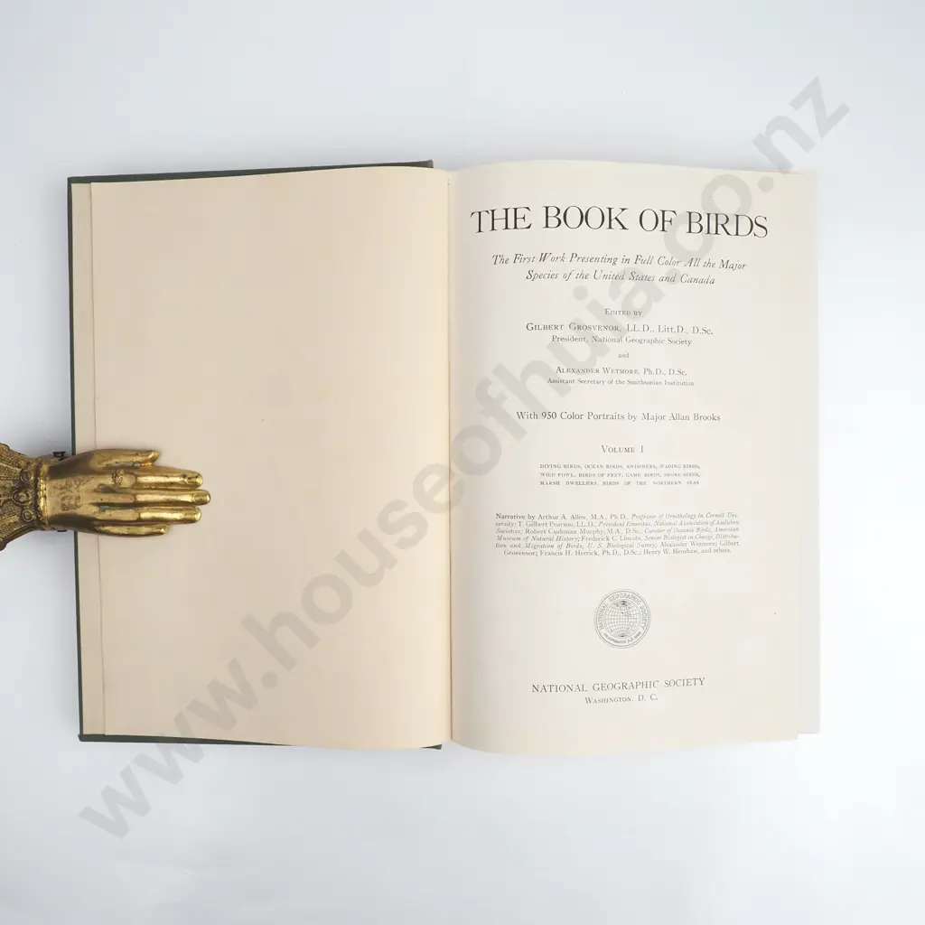 The Book of Birds Vol I & II, National Geographic Society, 1937 Hardcover Image 1++