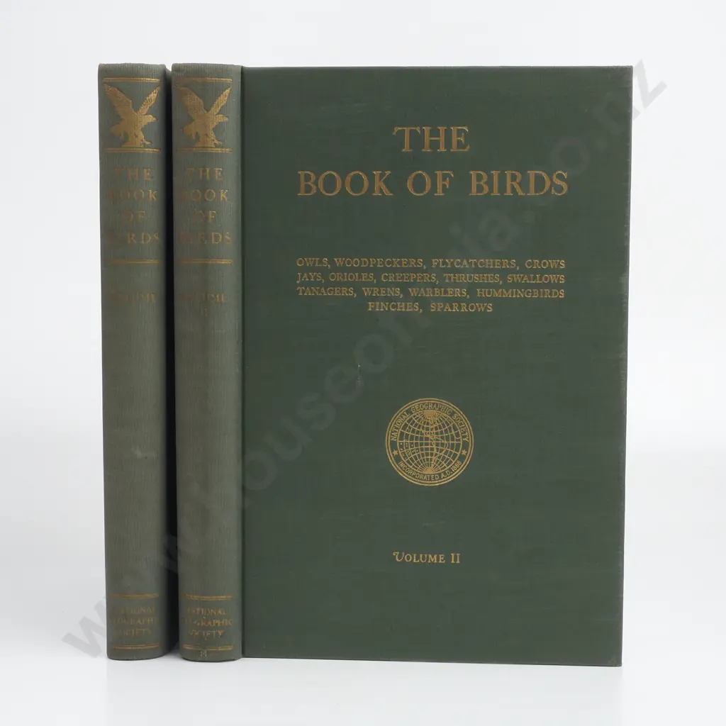 The Book of Birds Vol I & II, National Geographic Society, 1937 Hardcover Image 1++