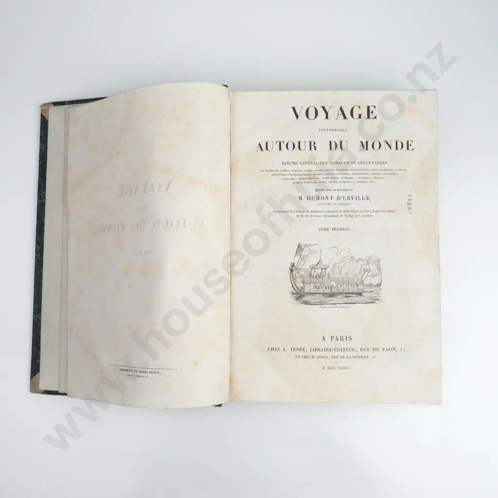 M. Dumont D'Urville - 'Voyage Pittoresque Autour Du Monde' Vol. 1 & 2 (1834 & 1835) Image 1++