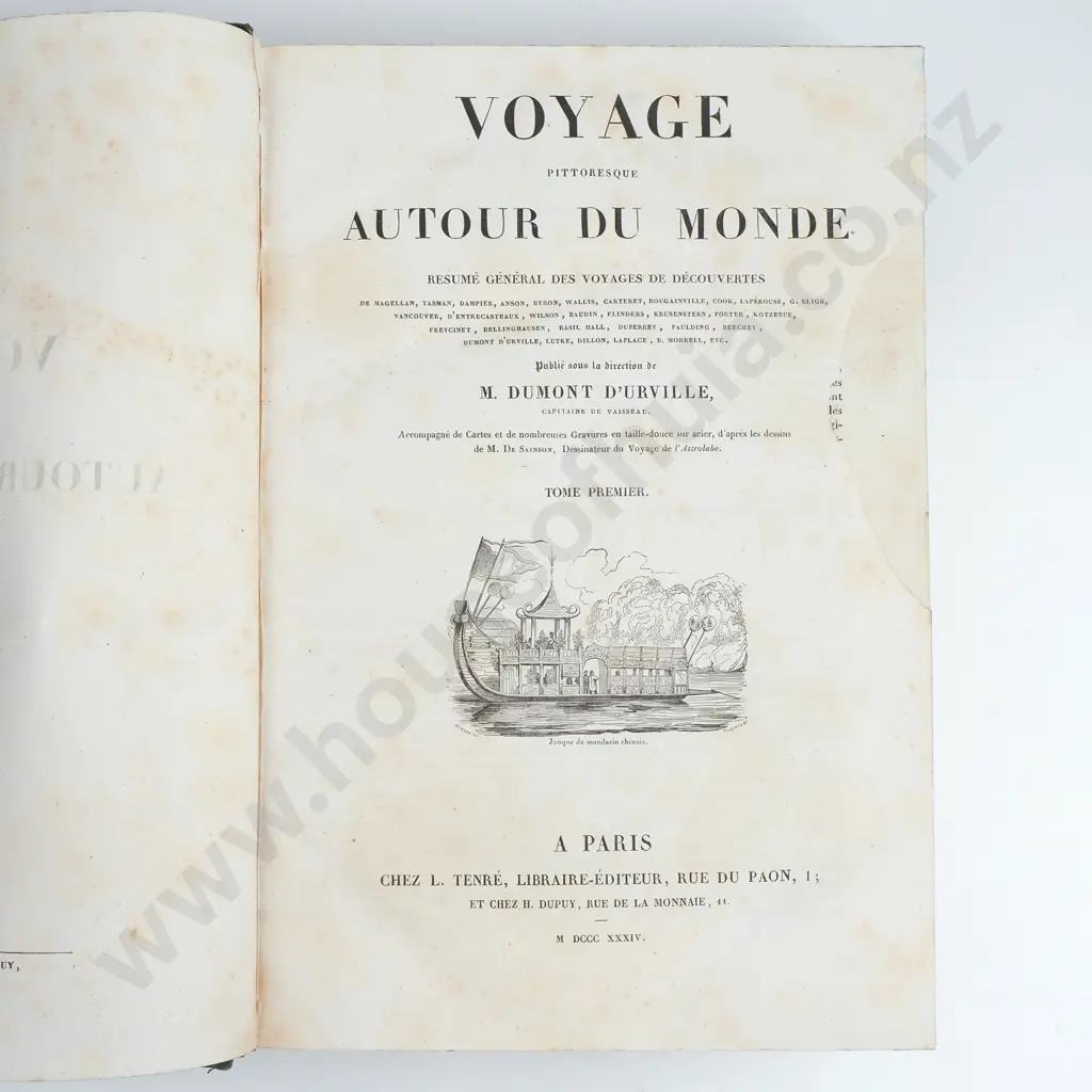 M. Dumont D'Urville - 'Voyage Pittoresque Autour Du Monde' Vol. 1 & 2 (1834 & 1835) Image 1++