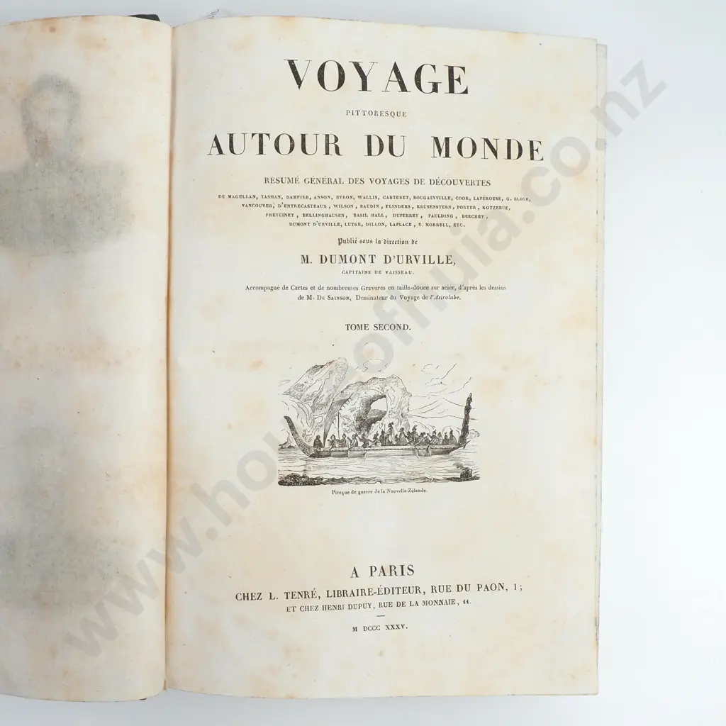 M. Dumont D'Urville - 'Voyage Pittoresque Autour Du Monde' Vol. 1 & 2 (1834 & 1835) Image 1++