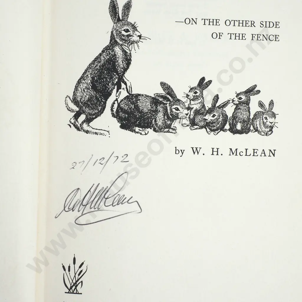McLean, W. H.; Rabbits Galore, signed Image 1++