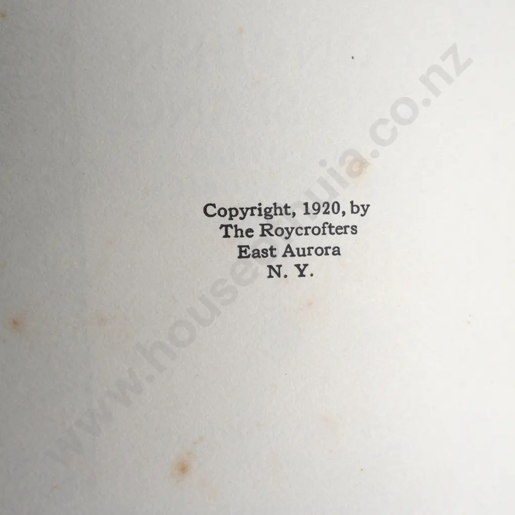 Hubbard, Elbert - Droll Stories: 3 Volumes, The Roycrofters, 1920 Image 1++
