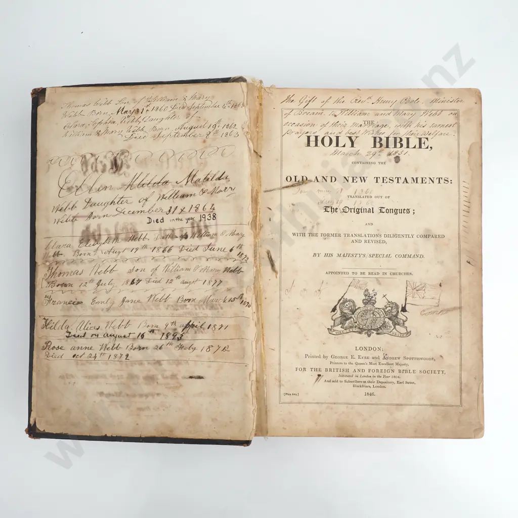 The Holy Bible - 1846 Image 1++