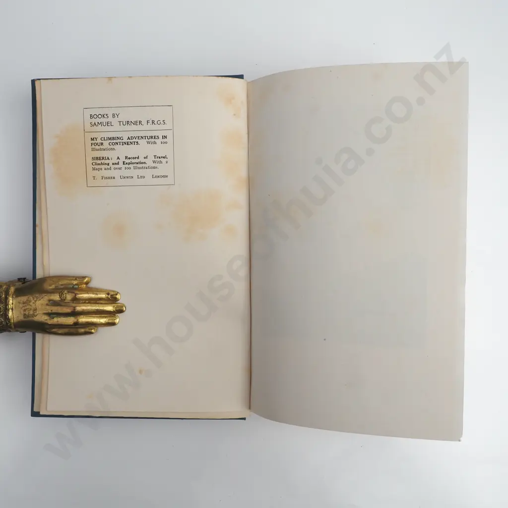 Turner, Samuel - The Conquest of the New Zealand Alps, T. Fisher Unwin Ltd, London, 1922 Image 1++