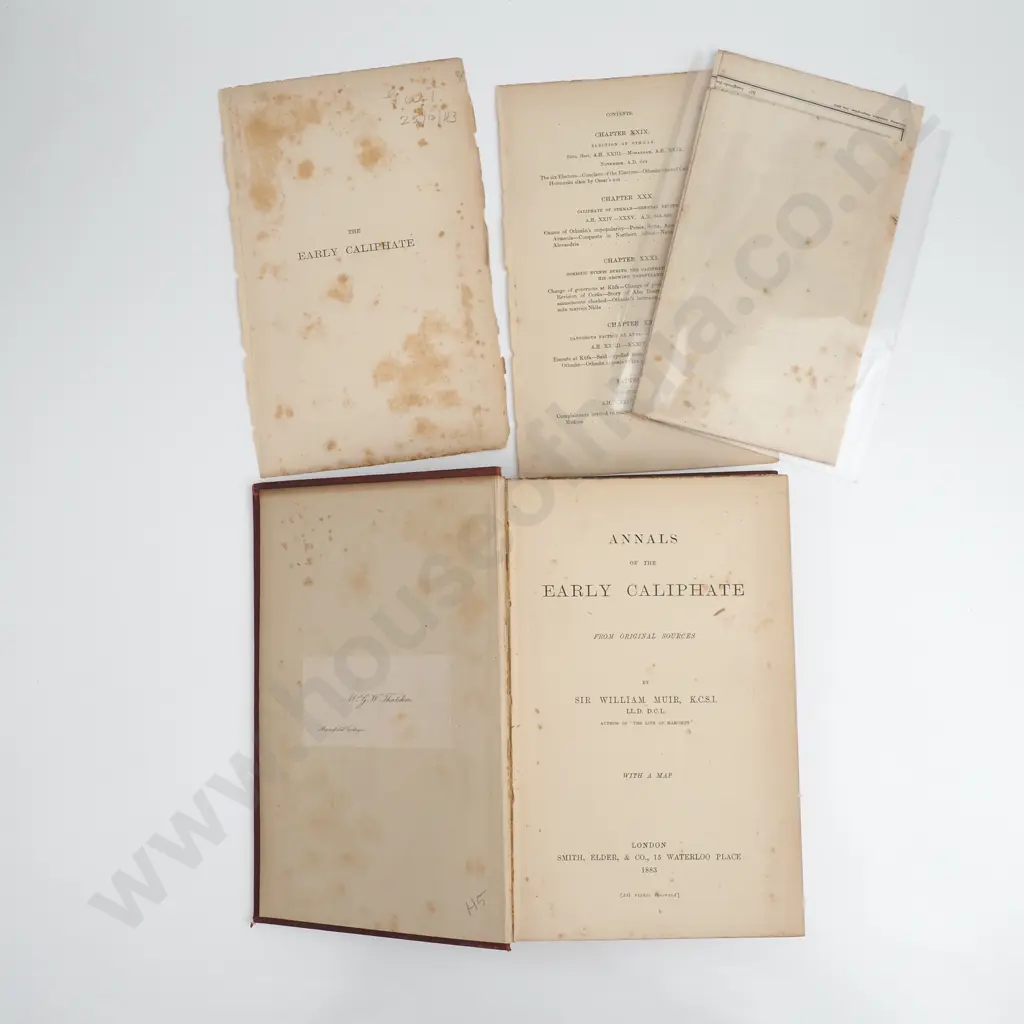 Muir, Sir William; Annals of the Early Caliphate Image 1++