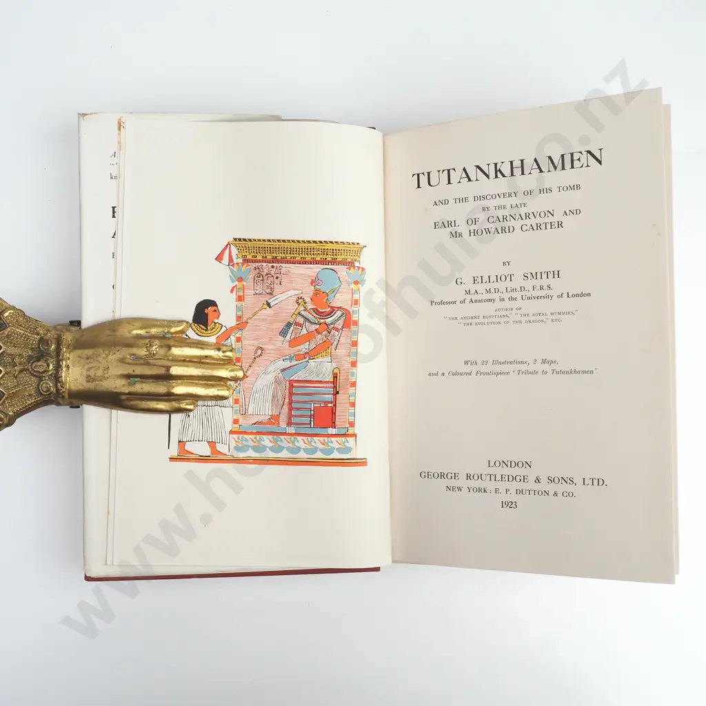 Smith Elliot G,'Tutankhamen and the Discovery of His Tomb', ; Illustrated,  Published by Routledge, 1923 Image 1++