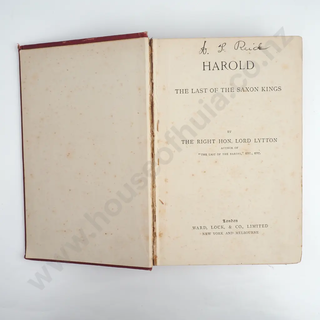 Lytton, Edward Bulwer; Harold Image 1++