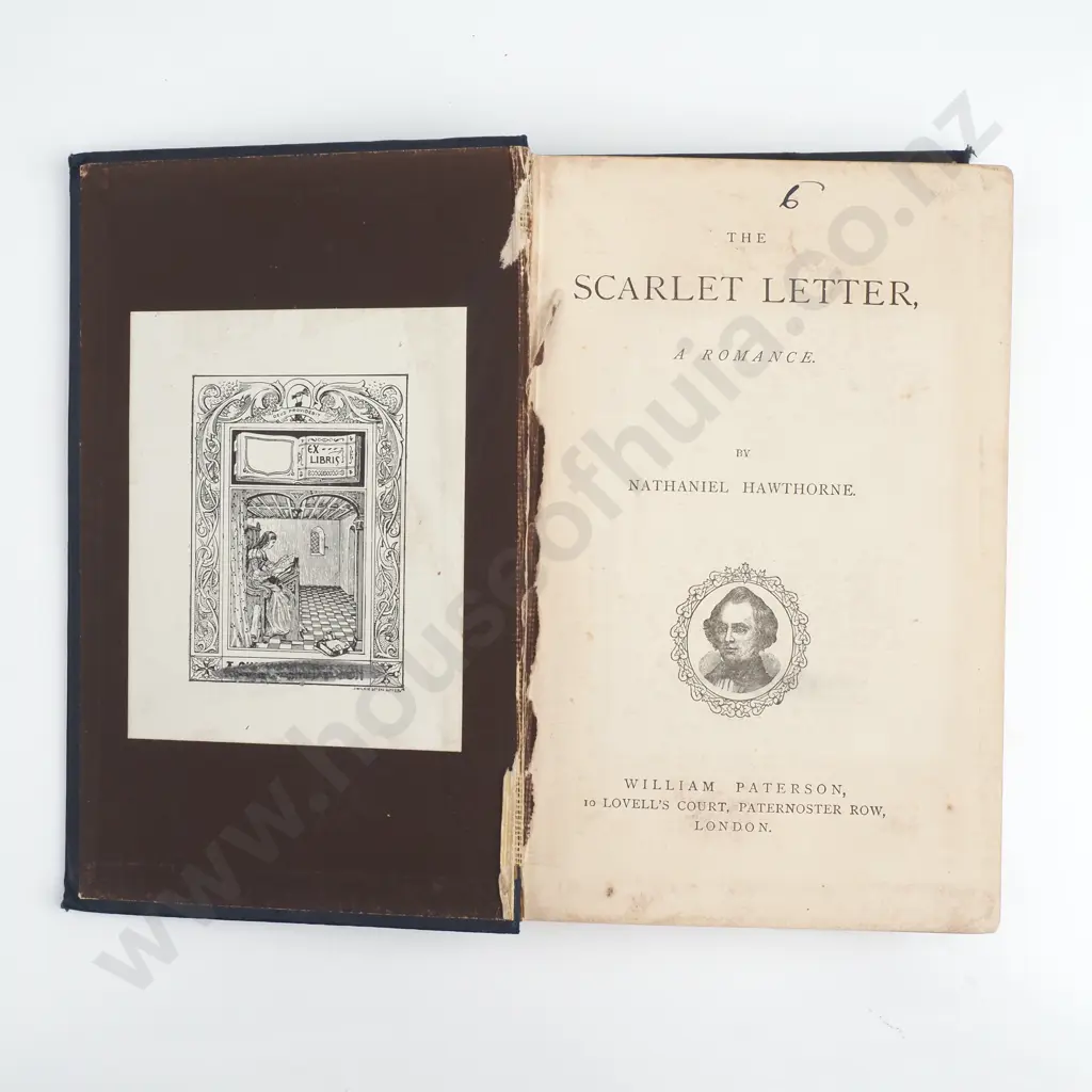 Hawthorne, Nathaniel - The Scarlet Letter, Second Edition, London, William Paterson, 1850 Image 1++