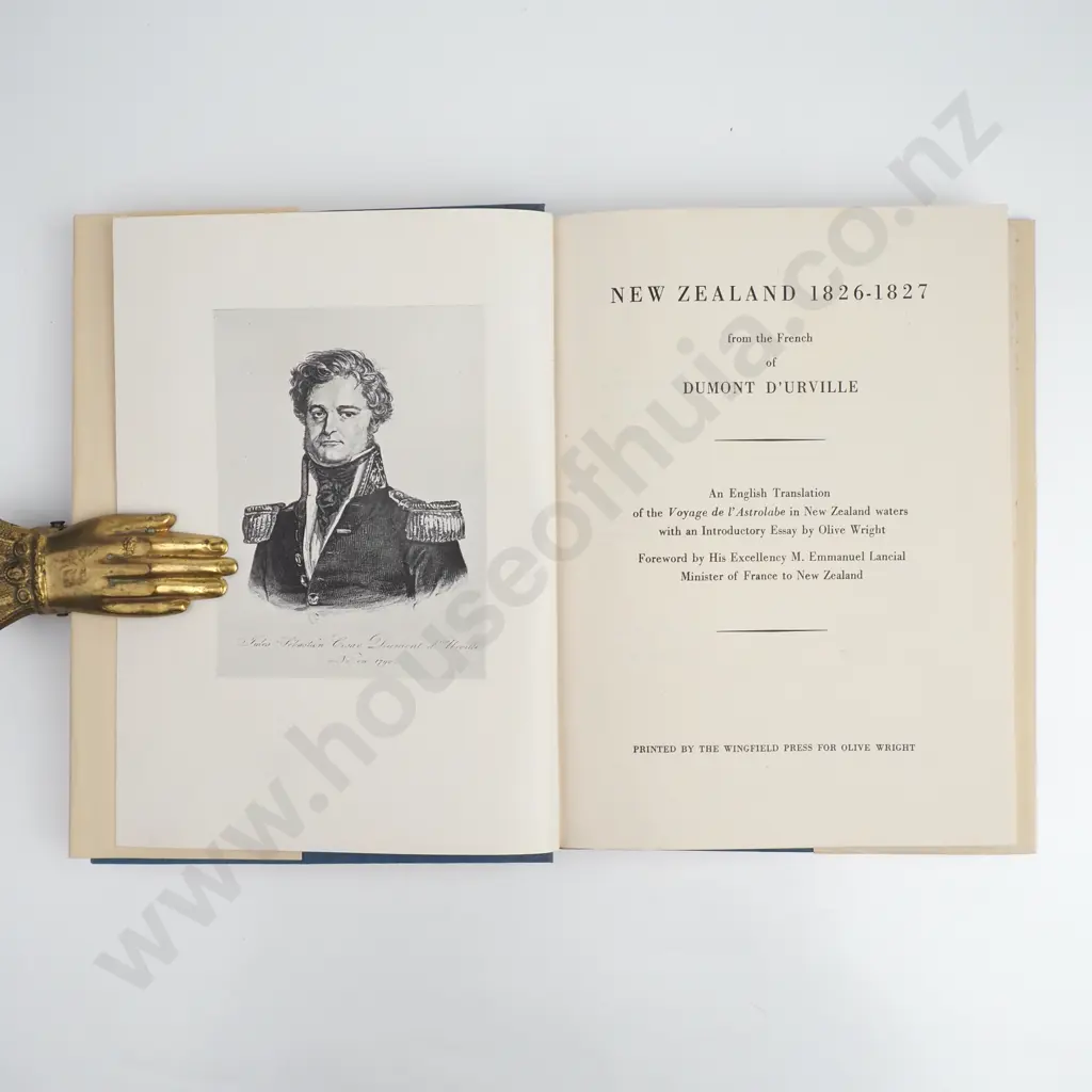 Dumont D'Urville, New Zealand 1826-1827, Wingfield Press, 1950 Image 1++