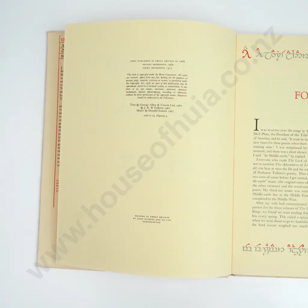 Tolkien, J. R. R.; The Road Goes Ever On Image 1++