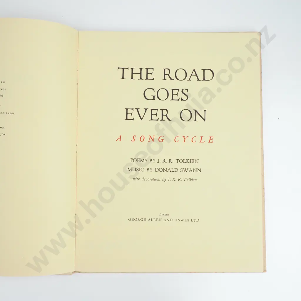 Tolkien, J. R. R.; The Road Goes Ever On Image 1++