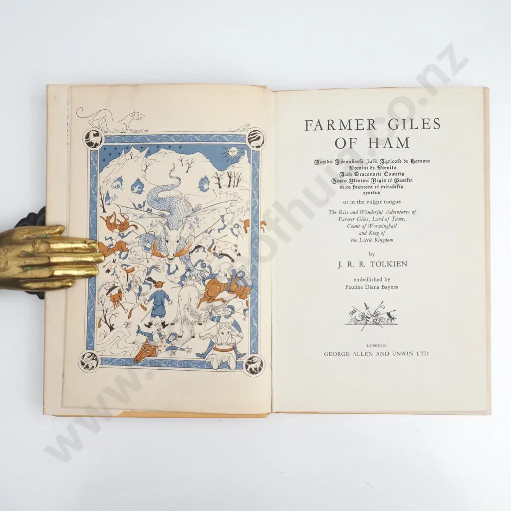 J.R.R Tolkien - 'Farmer Giles of Ham' George Allen & Unwin, Second Impression (1957) Image 1++
