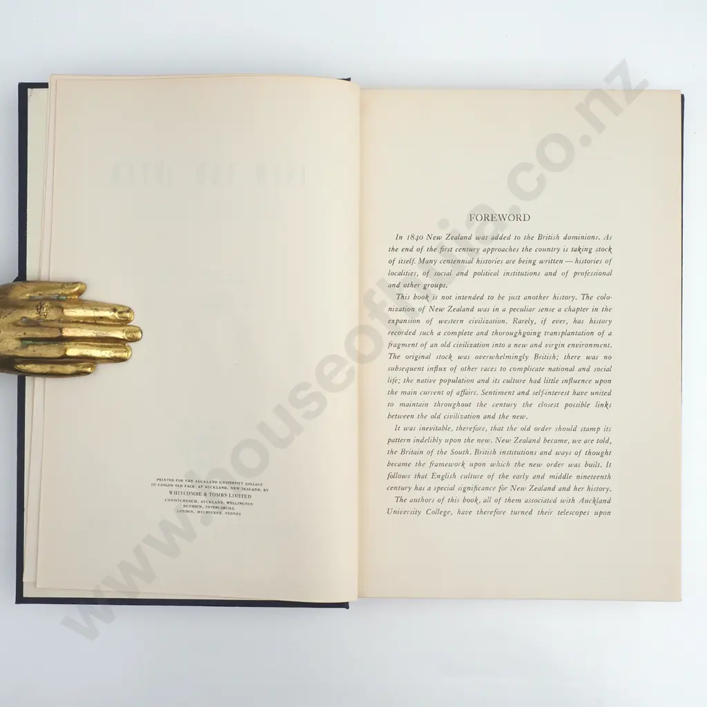 1840 & After - Essays Written on the Occasion of the New Zealand Centenary, Edited by Artur Sewell Image 1++