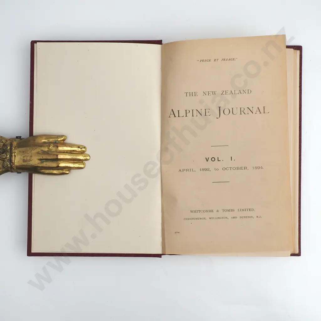 New Zealand Alpine Journals Volume One (1893-1894) & Volume Two - Maps Attached Image 1++