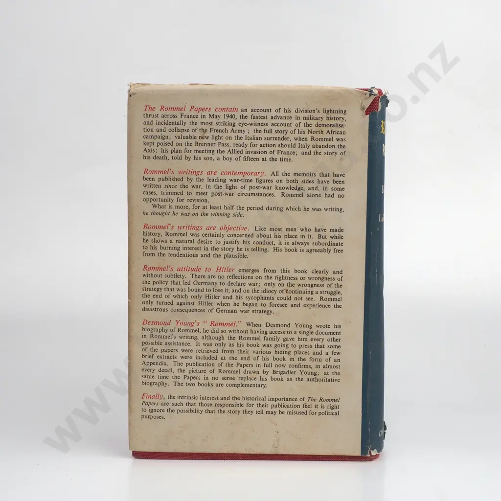 'The Rommel Papers' - Edited by B.H. Liddell Hart, 1st Edition 1953 Image 1++