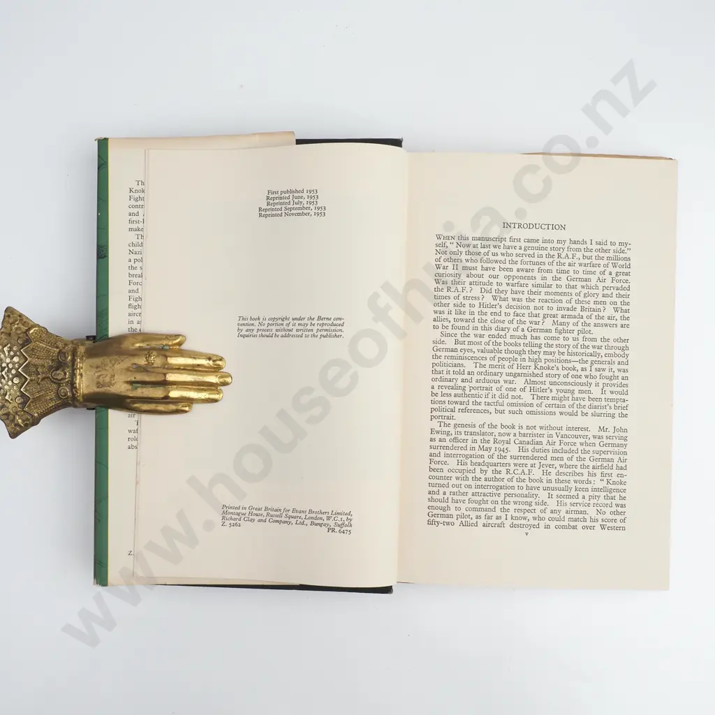 Heinz Knoke - 'I Flew for the Fuhrer', 5th Impression 1953 Image 1++