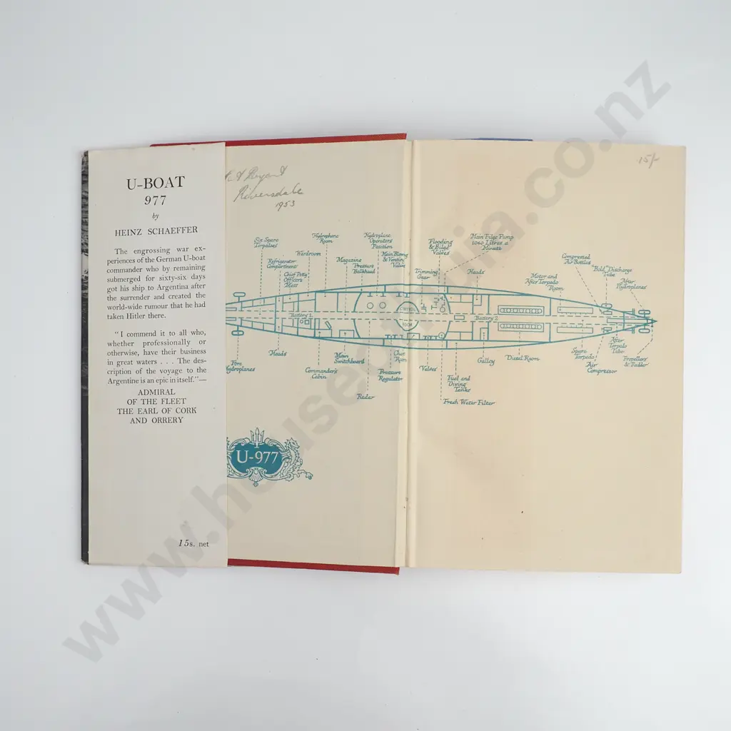 Heinz Schaeffer - 'U-Boast 977', 2nd Edition 1952 Image 1++