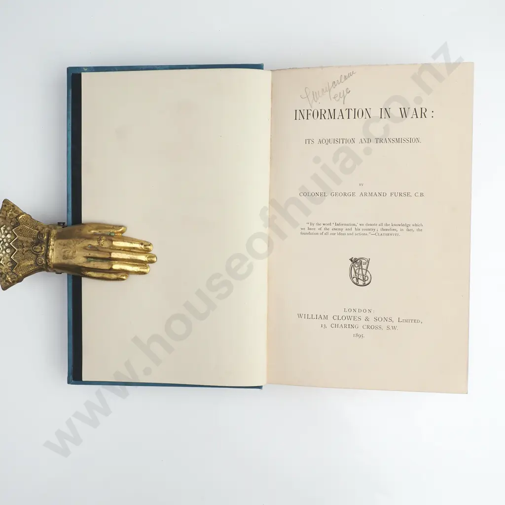 Furse, Colonel George Armand; Information in War Image 1++