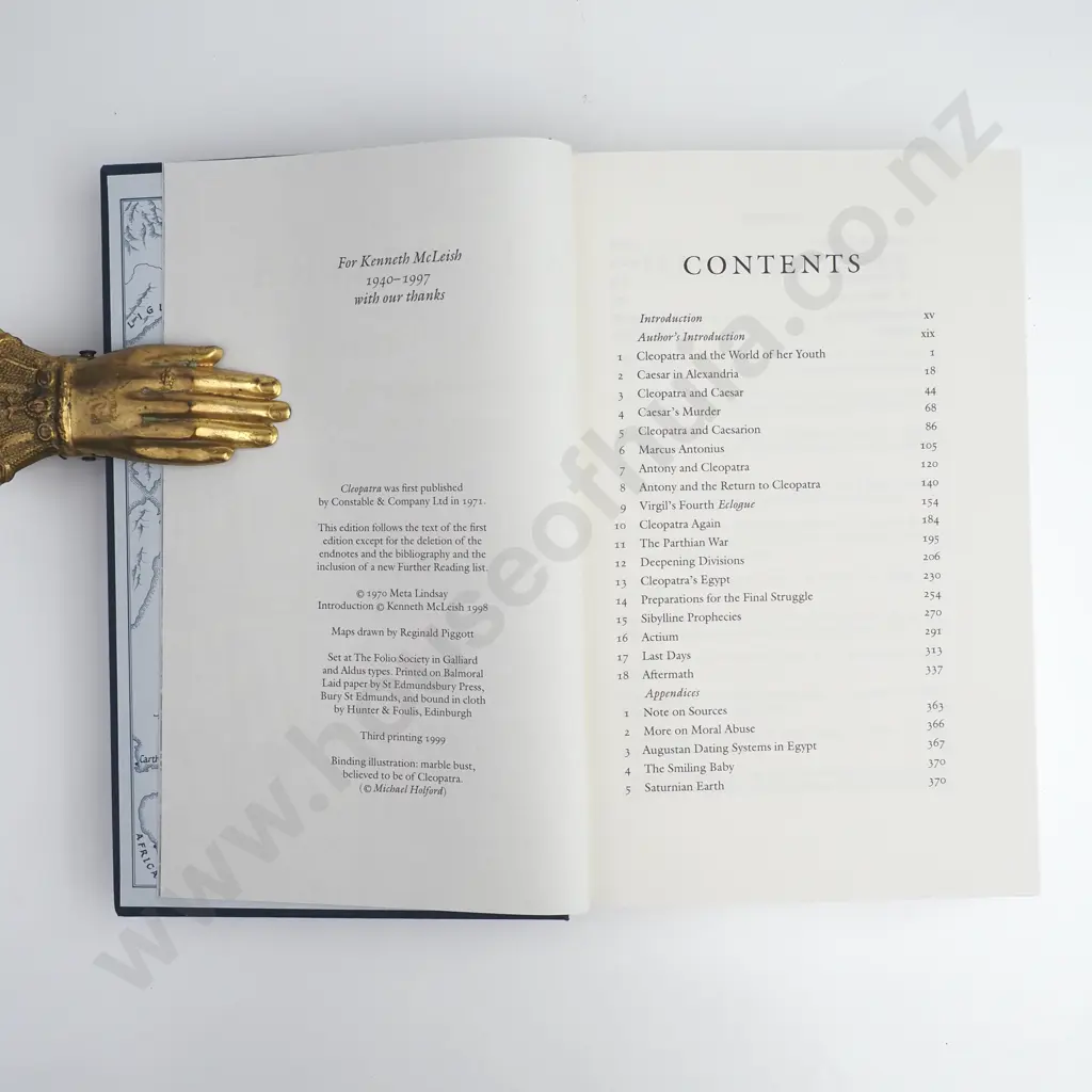 Lindsay, Jack; Cleopatra - Folio Society Image 1++