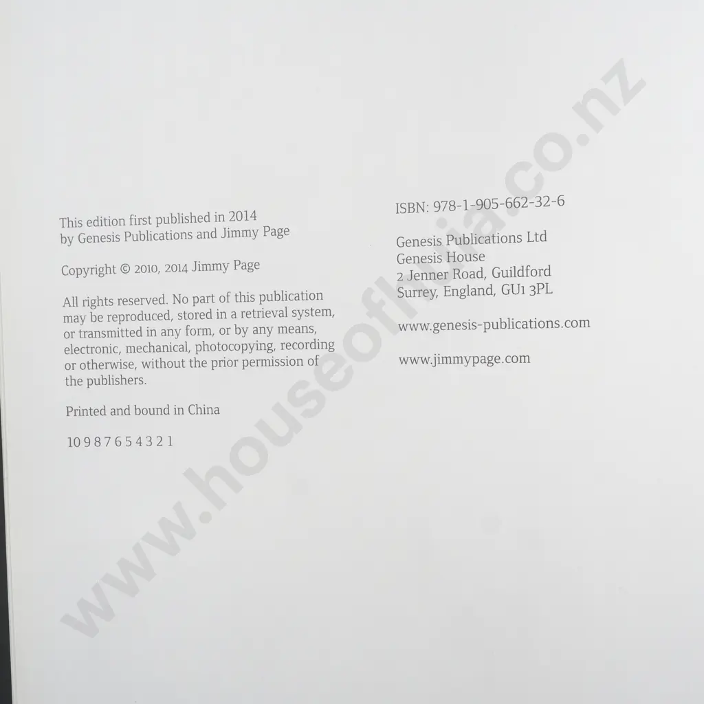 Jimmy Page by Jimmy Page - fine Art Publisher Genesis Publications Image 1++