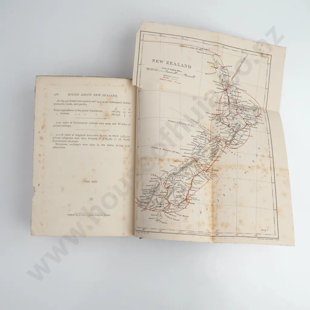 E.W. Payton - 'Round About New Zealand' Chapman & Hall, First Edition (1888) Image 1++