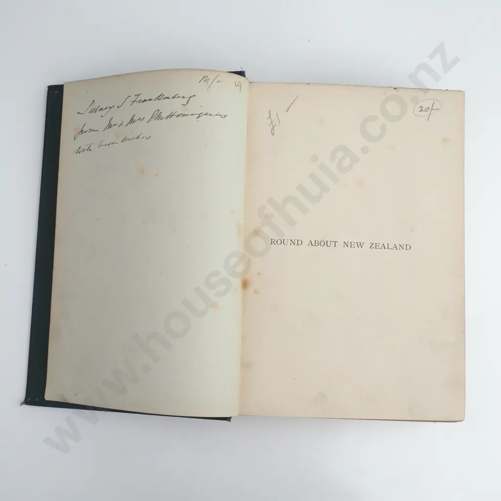 E.W. Payton - 'Round About New Zealand' Chapman & Hall, First Edition (1888) Image 1++
