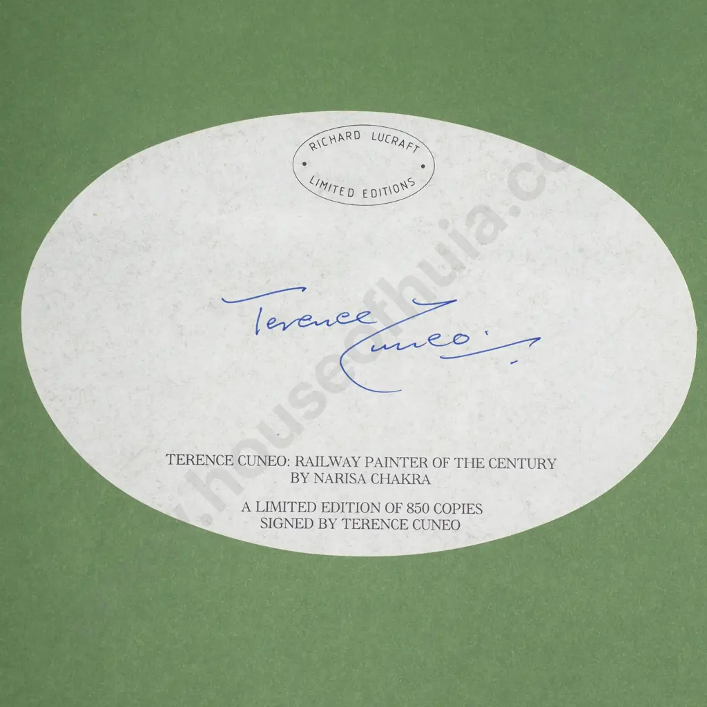 Chakra, Narisa -Terence Cuneo, Railway Painter of the Century, Signed Copy, 1st Edition 1990 Image 1++