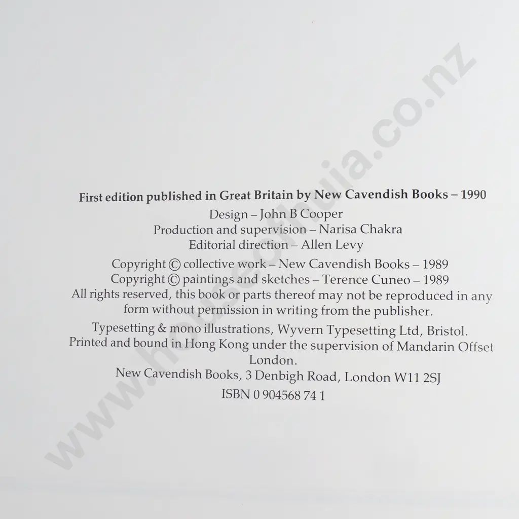 Chakra, Narisa -Terence Cuneo, Railway Painter of the Century, Signed Copy, 1st Edition 1990 Image 1++