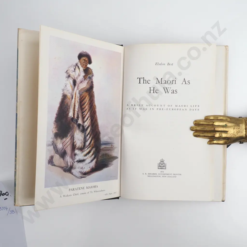Elsdon Best - 'The Maori As He Was'. Image 1++