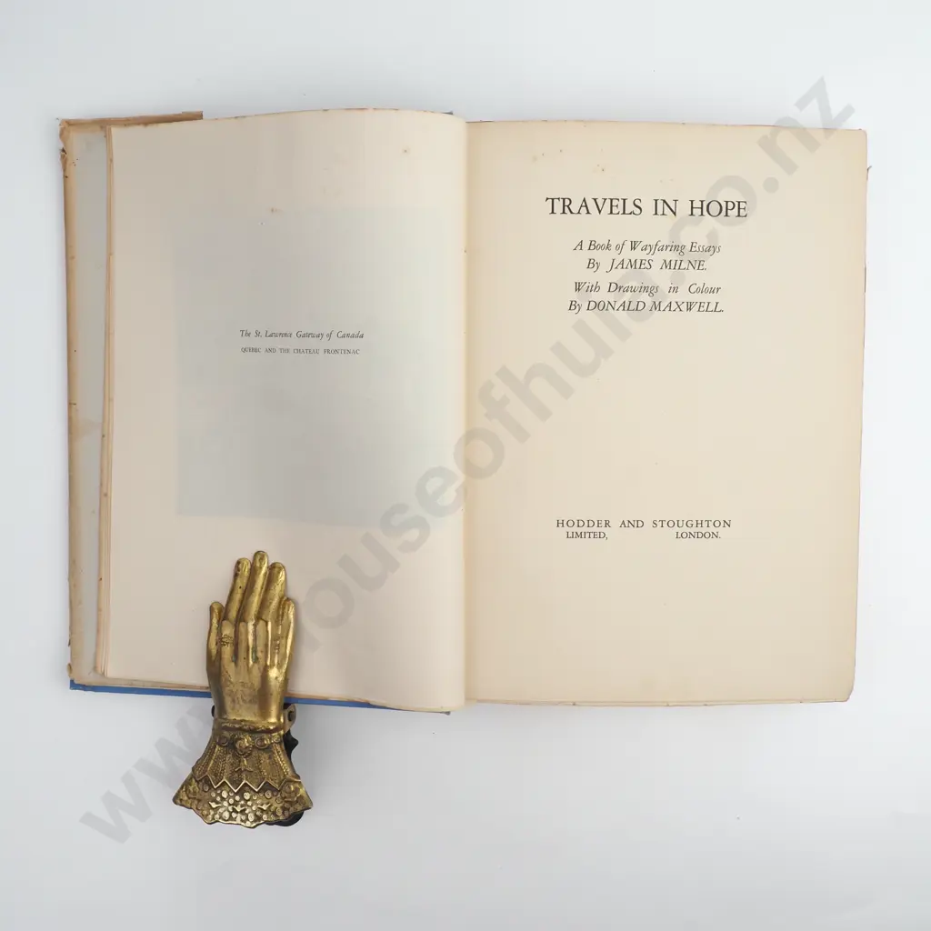 James Milne - 'Travels in Hope' Hodder and Stoughton Ltd, London, First edition Image 1++