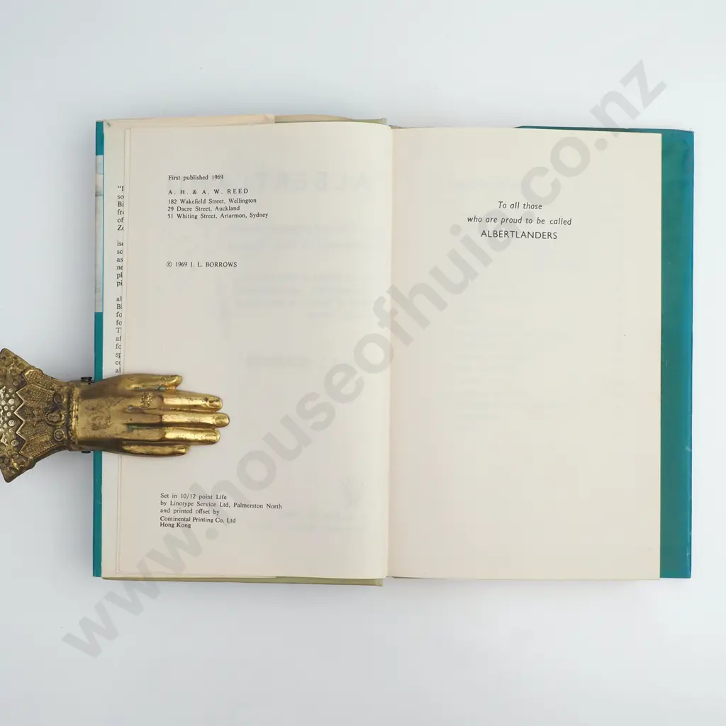 J.L. Borrows - 'Albertland' New Zealand's Last Organised Settlement, signed Image 1++